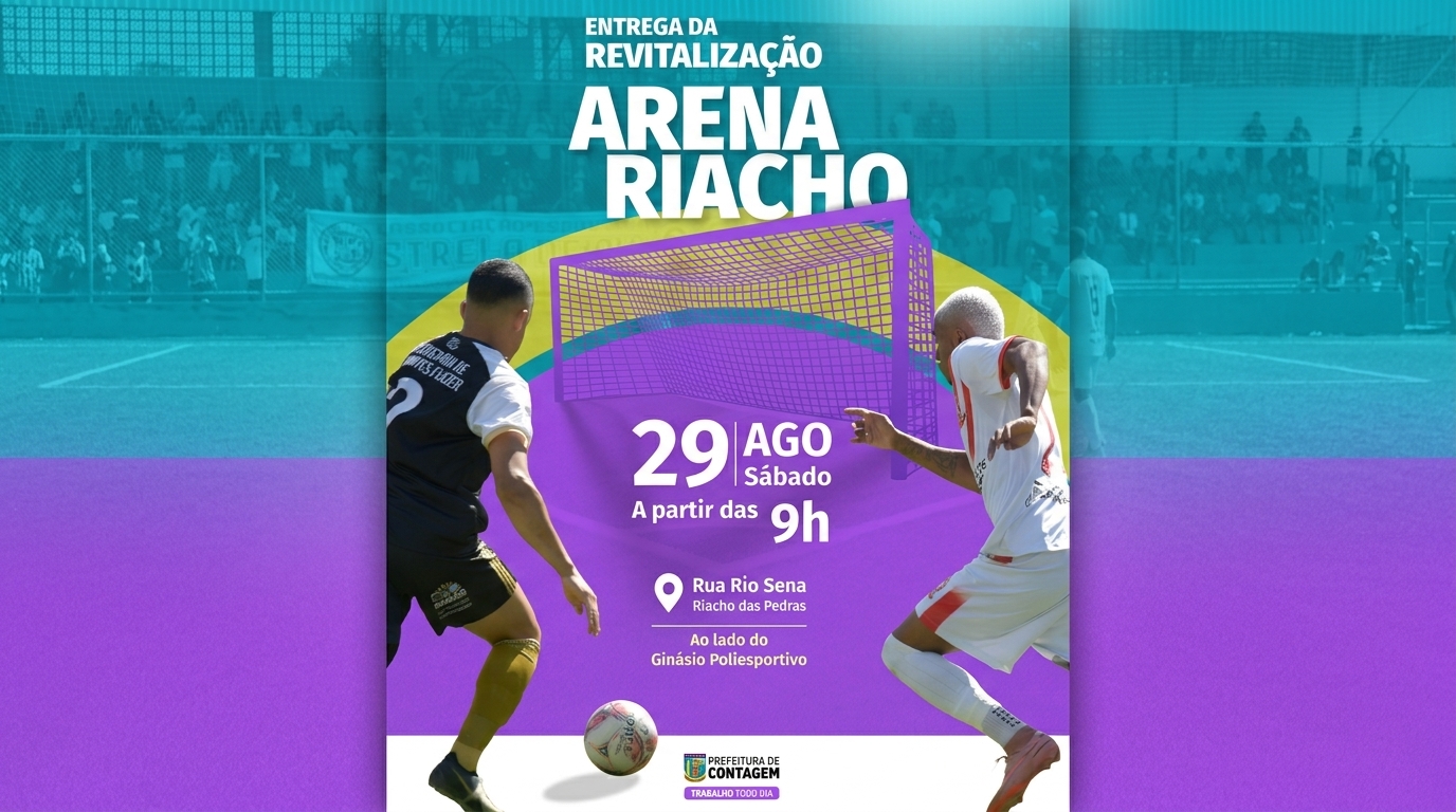 🏆 Prefeitura de Contagem entrega a nova Arena Riacho revitalizada com gramado sintético
